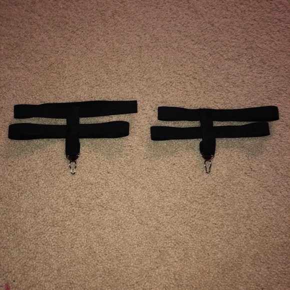 Hot Topic Accessories - Black Leg Garters Hot Topic Accessories - Black Leg Garters